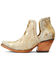 Image #2 - Ariat Women's Dixon Haircalf Western Booties - Snip Toe, White, hi-res