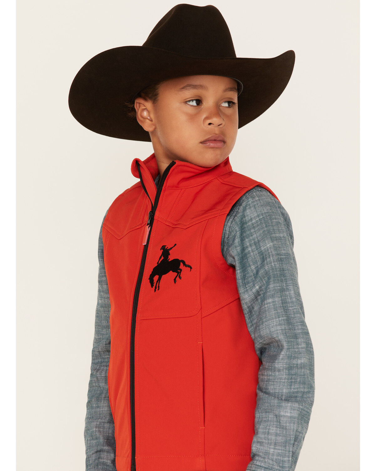 Image #2 - Cody James Toddler Boys' Embroidered Zip Front Softshell Vest, , hi-res