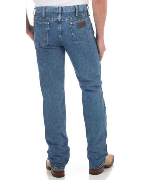 Image #1 - Wrangler Men's Dark Stone Premium Performance Cowboy Cut® Slim Fit Straight Jeans, Dark Stone, hi-res