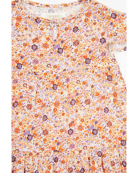 Image #2 - Shyanne Toddler Girls' Floral Print Ruffle Dress, Cream, hi-res