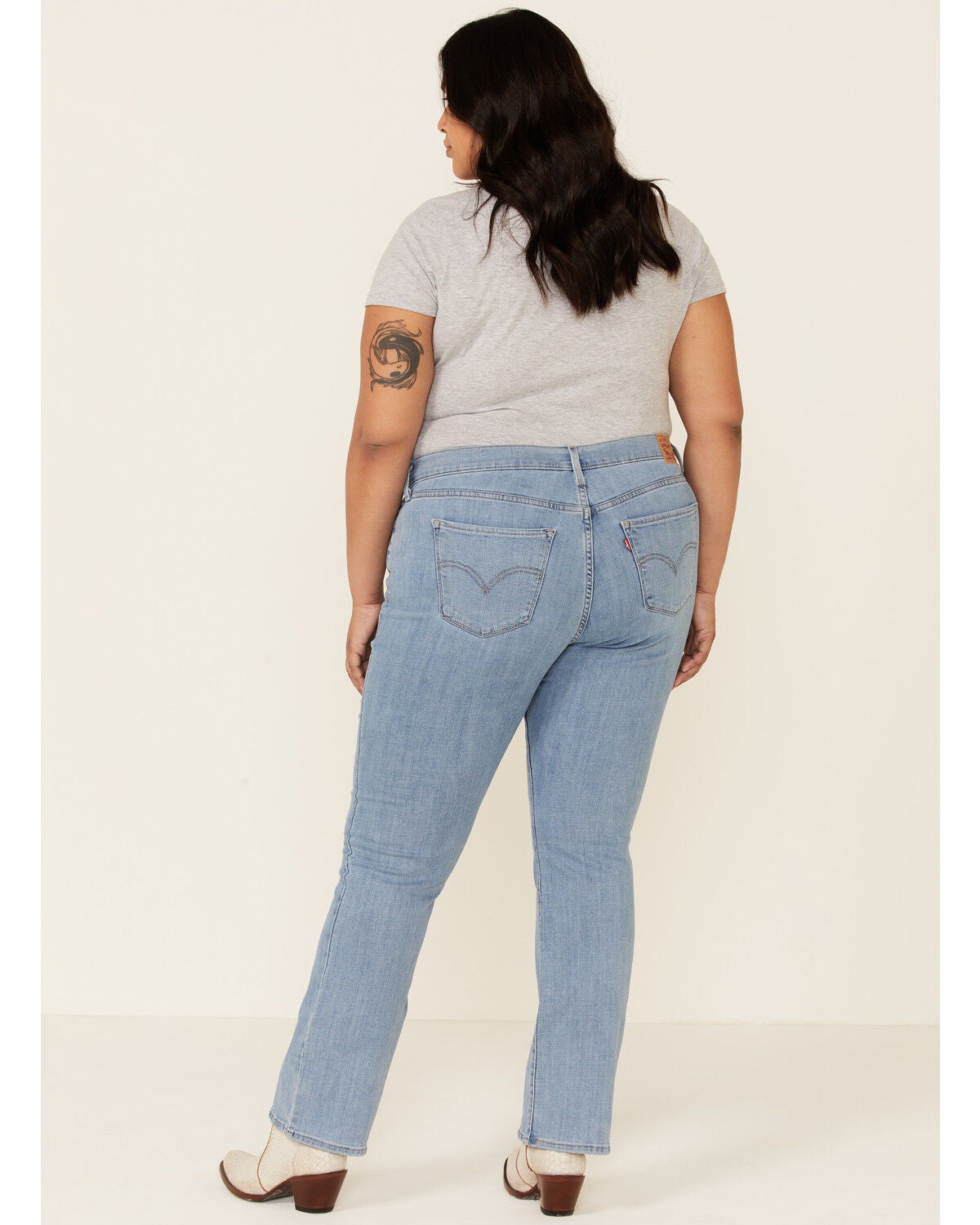 Oahu Clouds Bootcut Jeans - Plus 