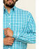 Stetson Men's Cross Walk Ombre Plaid Button Long Sleeve Western Shirt , Blue, hi-res