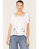 Image #1 - Johnny Was Women's Martine Wander Embroidered Floral Top, White, hi-res