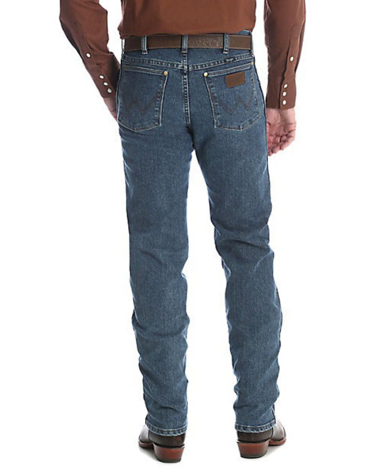 Wrangler Men's Vintage Stone Premium Performance Cowboy Cut Jeans - Big & Tall, Indigo, hi-res