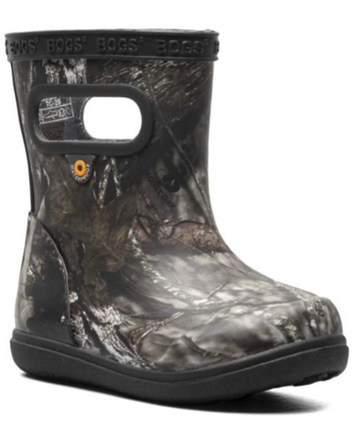 Bogs Boys' Skipper II Camo Rain Boots - Round Toe, Moss Green, hi-res