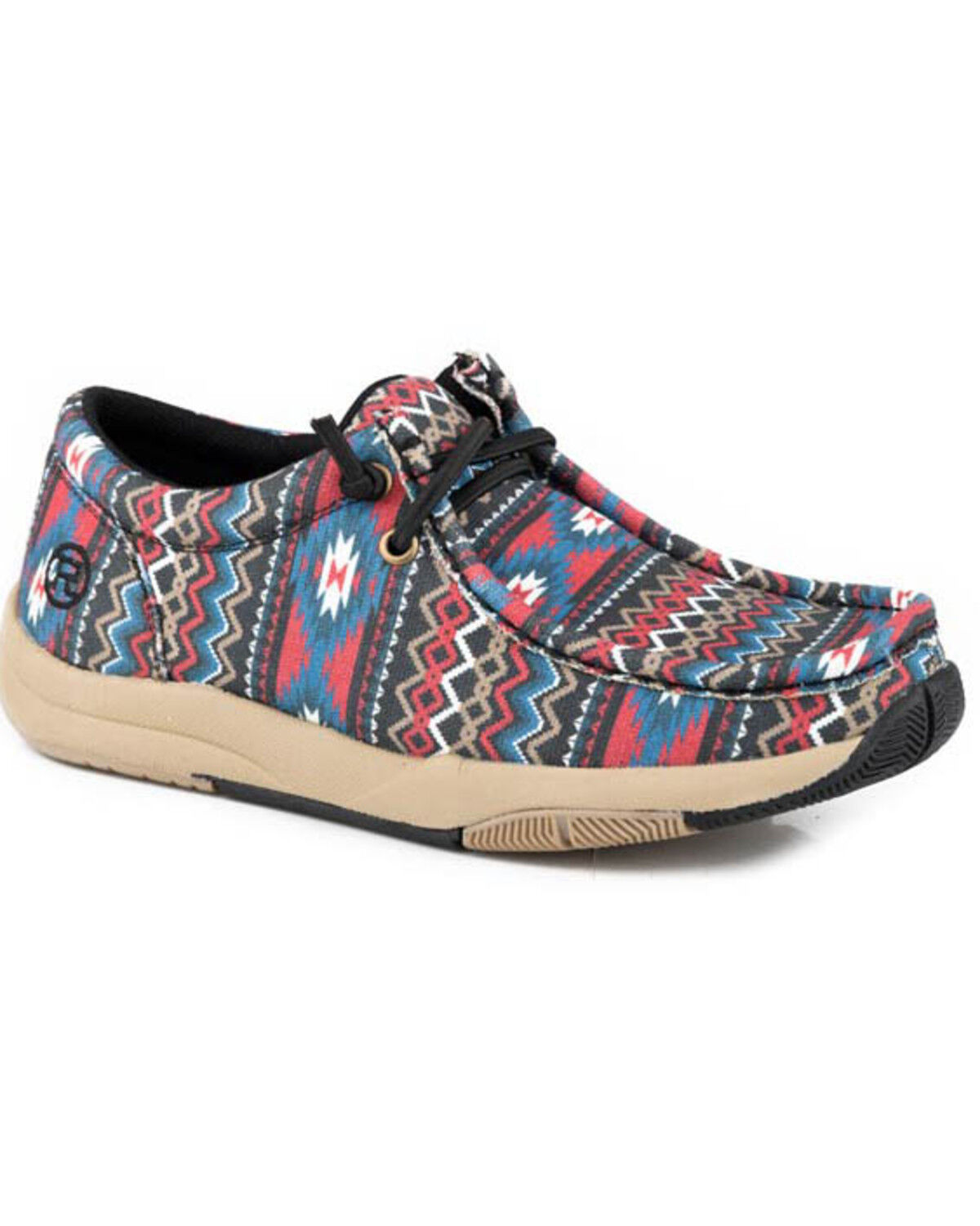 Image #1 - Roper Women's Clearcut Low Casual Shoes - Moc Toe, Black, hi-res
