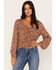 Image #1 - Idyllwind Women's Floral Print Smocked Top, , hi-res