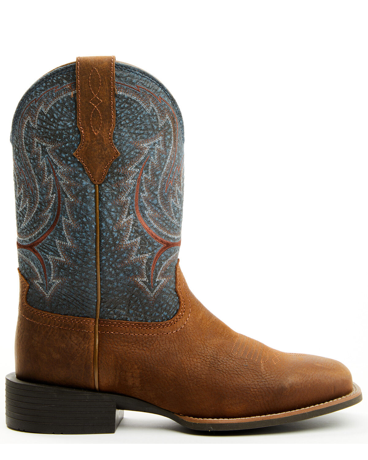 Image #2 - Cody James Men's Force Western Boots - Broad Square Toe, Blue, hi-res