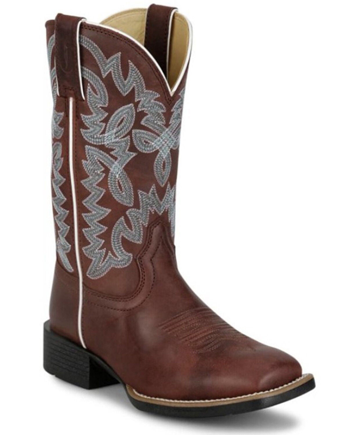 Image #1 - Justin Women's Ashtyn Performance Western Boots - Broad Square Toe, Brown, hi-res