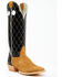 Image #1 - Hondo Boots Men's Roughout Western Boots - Broad Square Toe, Brown, hi-res