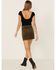 Image #3 - Wishlist Women's Olive Side Button Corduroy Mini Skirt, Olive, hi-res