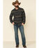 Image #2 - Rock & Roll Denim Men's Jacquard Southwestern Print Border Jacket , Grey, hi-res