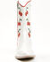 Image #4 - Wild + Rae Girls' Cherry Western Boots - Round Toe, White, hi-res