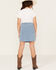 Image #3 - Hayden Girls' Herringbone Textured Denim Skirt, , hi-res