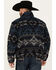 Image #4 - Wrangler Men's Southwestern Print Sherpa Lined Jacket, Navy, hi-res