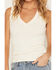 Image #3 - Idyllwind Women's Misty Ribbed V Neck Tank, Cream, hi-res
