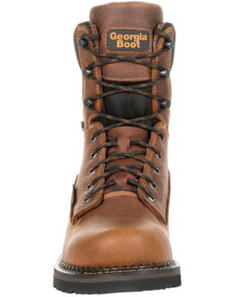 Georgia Boot Men's Giant Revamp Waterproof Work Boots - Soft Toe, Brown, hi-res