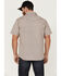 Image #4 - Moonshine Spirit Men's Sparky Medallion Geo Print Short Sleeve Snap Western Shirt, Burgundy, hi-res