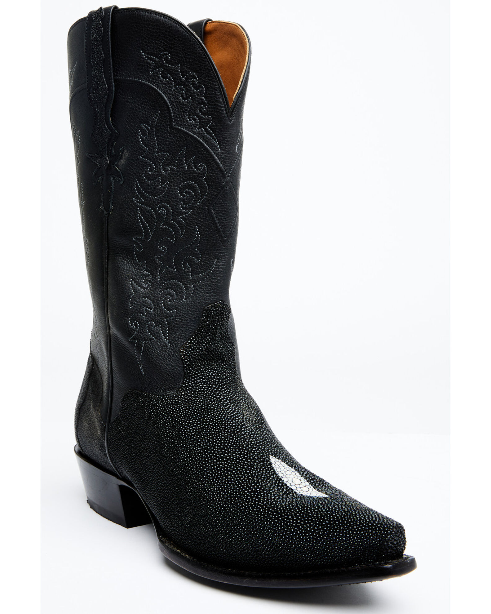 Blue stingray top cowboy boots