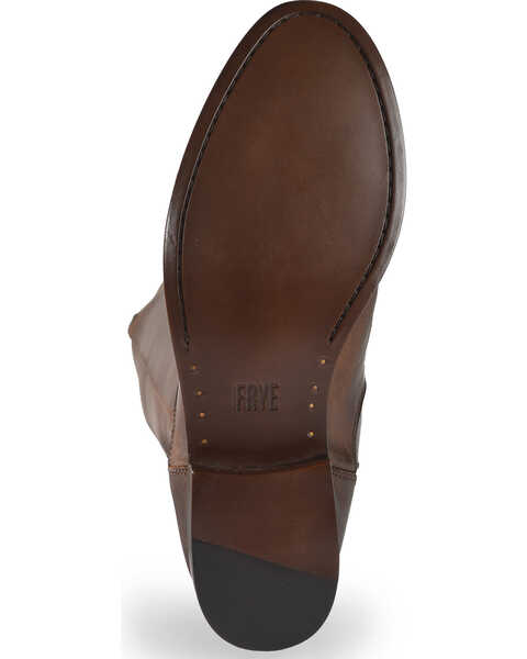 Image #5 - Frye Women's Chocolate Melissa Stud Back Zip Boots - Round Toe , Chocolate, hi-res