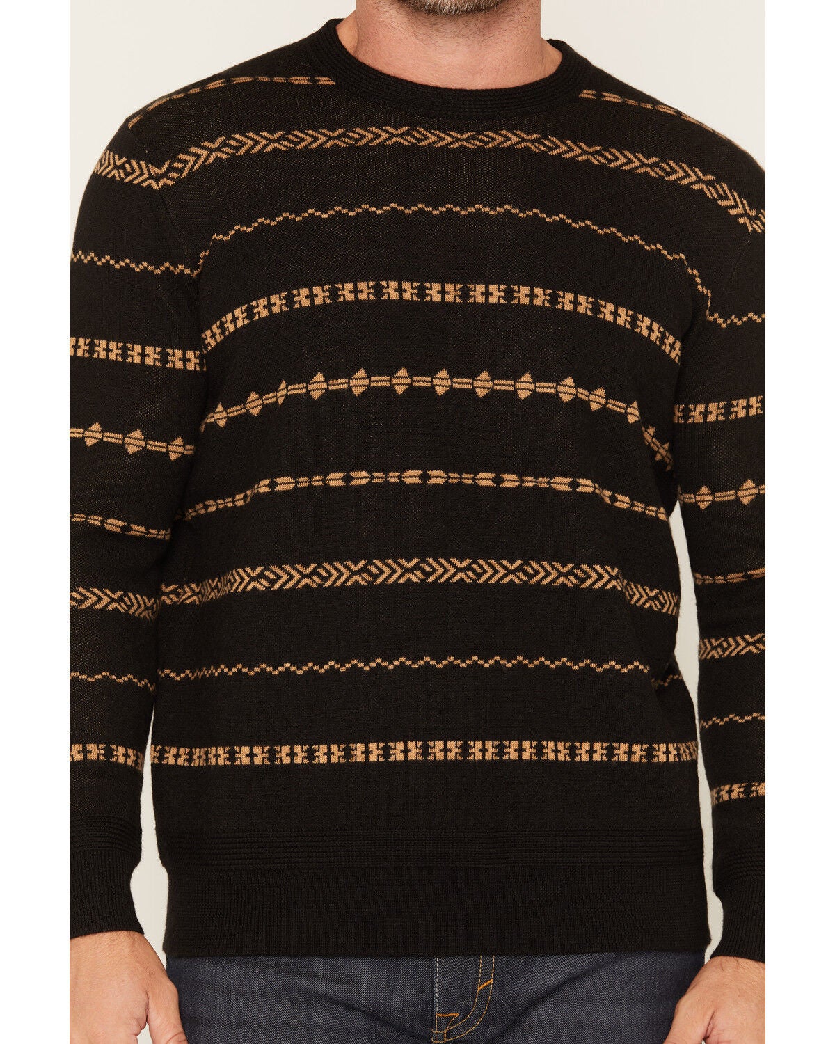 Image #3 - Cody James Men's Rhodes Crew Neck Sweater, Black, hi-res
