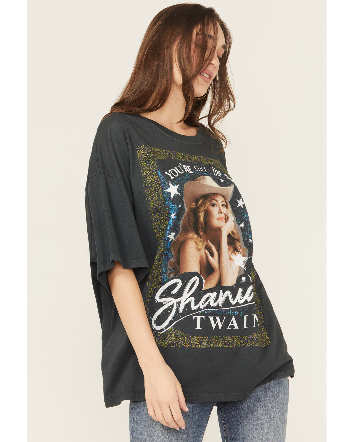 Image #2 - Day Dreamer Women's Shania Still The One Short Sleeve Graphic Tee, Black, hi-res