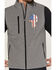Image #3 - Howitzer Men's Skull Bonded Vest, Charcoal, hi-res