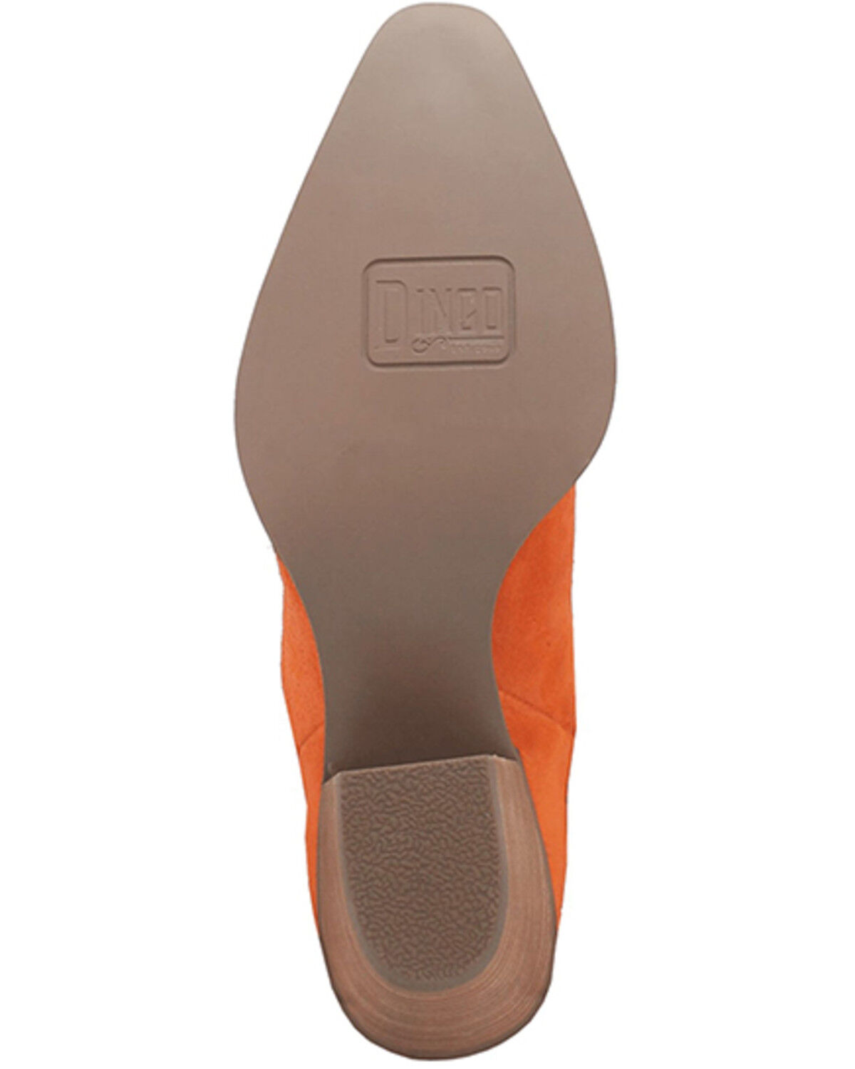 Image #7 - Dingo Women's Fandango Fringe Western Booties - Snip Toe, Orange, hi-res
