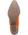 Image #7 - Dingo Women's Fandango Fringe Western Booties - Snip Toe, Orange, hi-res