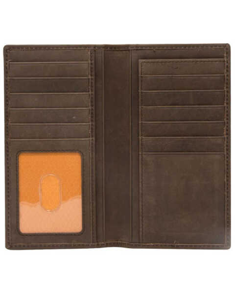 Timberland Men's Brown Long Bifold Rodeo Leather Wallet, Brown, hi-res