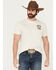 Image #2 - Rock & Roll Denim Men's Longhorn Skull Short Sleeve Graphic T-Shirt, Natural, hi-res