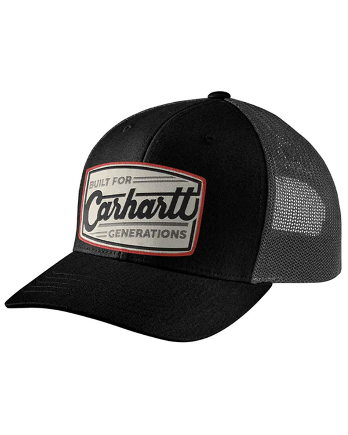 Image #1 - Carhartt Men's Canvas Patch Ball Cap, Black, hi-res
