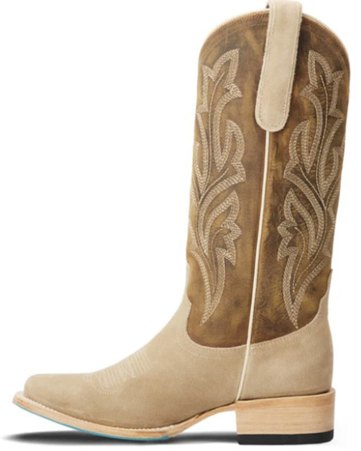 Image #3 - Lane Women's Classic Suede Western Boots - Square Toe, Brown, hi-res