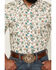 Image #3 - Cody James Men's Blossom Floral Print Short Sleeve Snap Western Shirt, Cream, hi-res