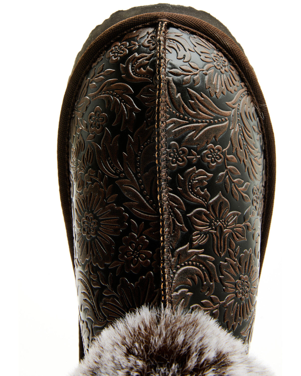 Image #6 - Very G Women's Lolly Embossed Slippers, Chocolate, hi-res