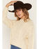 Image #2 - Cleo + Wolf Women's Lace-Up Sweater, Ivory, hi-res