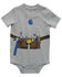 Image #1 - Carhartt Infant Boys' Short Sleeve Toolbelt Onesie, Heather Grey, hi-res