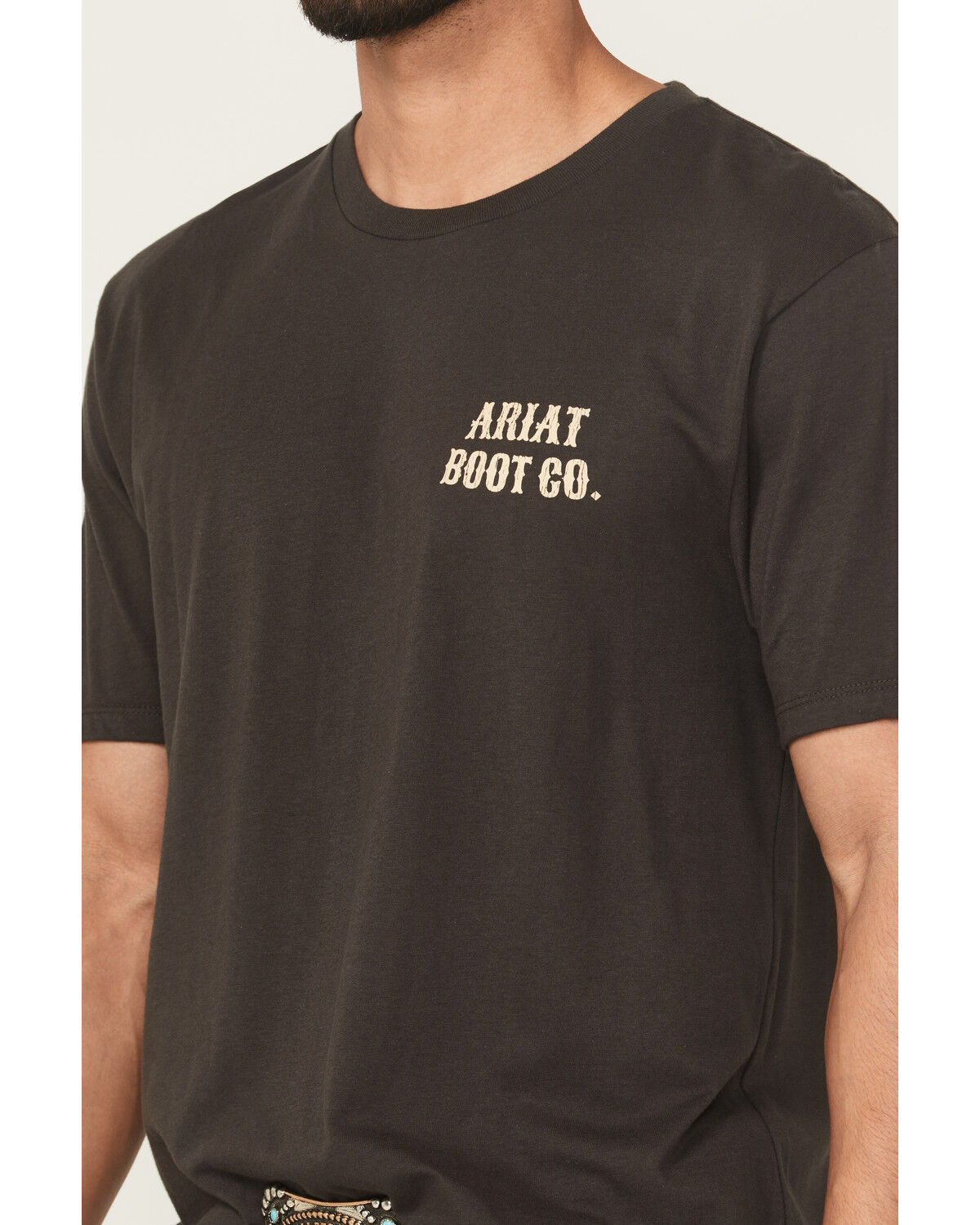 Image #4 - Ariat Men's Cocky Cowboy Short Sleeve Graphic T-Shirt, Charcoal, hi-res