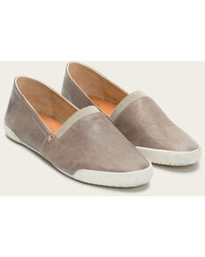 Frye Women's Grey Melanie Slip On Shoes , Grey, hi-res