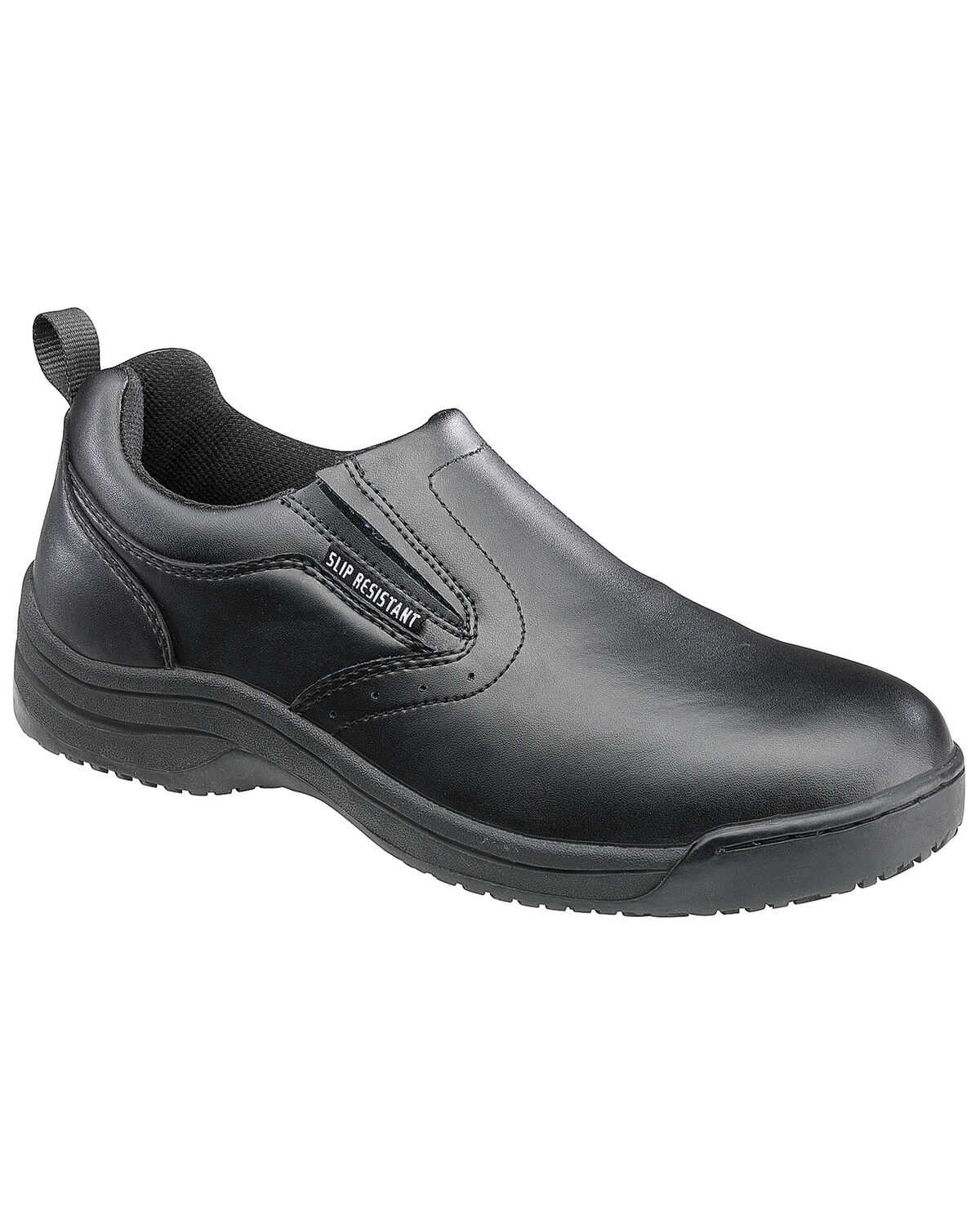 Non-Slip Slip-On Leather Work Shoes 