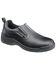 SkidBuster Men's Non-Slip Slip-On Leather Work Shoes - Round Toe, Black, hi-res