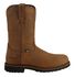 Justin Men's Drywall Waterproof Pull On Work Boots - Steel Toe, Brown, hi-res