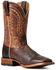 Image #1 - Ariat Men's Parada Tek Leather Western Boot - Broad Square Toe, Brown, hi-res