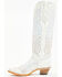 Image #3 - Corral Women's Crystal Embroidered Tall Western Boots - Snip Toe, White, hi-res