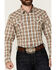 Image #3 - Cody James Men's Last Hurdle Plaid Print Long Sleeve Button-Down Stretch Western Shirt, Ivory, hi-res