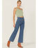 Rolla's Women's Sailor Medium Wash High Rise Wide Jeans, Blue, hi-res