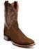Image #1 - Dan Post Men's Hippo Print Western Performance Boots - Broad Square Toe, , hi-res