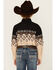 Image #4 - Panhandle Boys' Steers Scenic Border Print Long Sleeve Pearl Snap Western Shirt, Taupe, hi-res