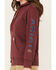 Image #3 - Ariat Women's Rebar Logo Sleeve Graphic Work Hooded Sweatshirt, Heather Red, hi-res
