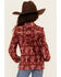 Image #4 - Wrangler Girls' Cacti Hooded Pullover, Rust Copper, hi-res